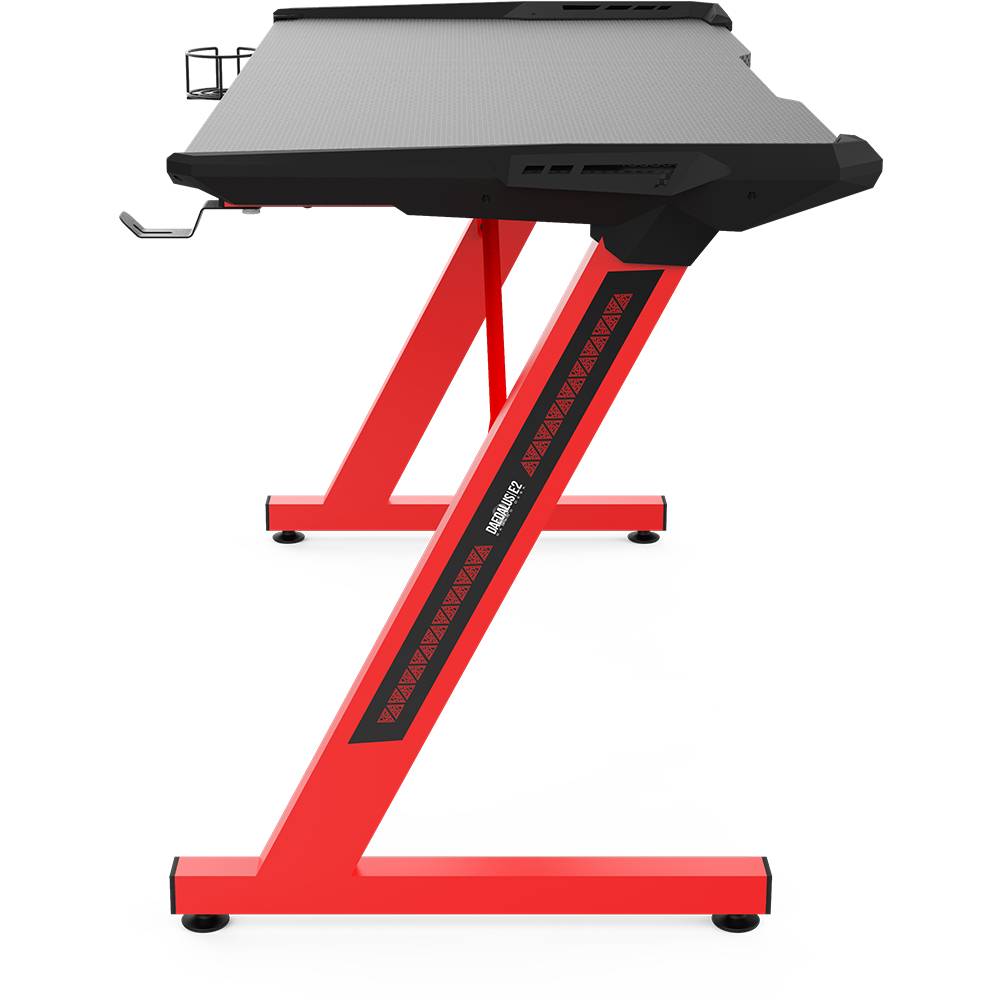 Gamdias DAEDALUS E2 Gaming Desk Steel Frame Gaming Table Carbon Fiber Surface Desk